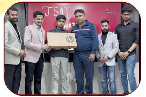 Laptop Awarded for 1st Position in JSAT 2024